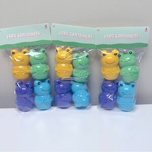 New! Target Bullseye Playground 12 Frog Shaped Containers
